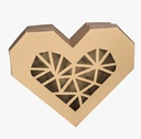 CAJA CORAZON GDE KFT VENTANA (PAQ DE 10 PZAS)