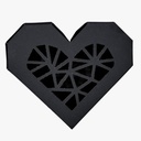 CAJA CORAZON GDE NGO VENTANA (PAQ DE 10 PZAS)