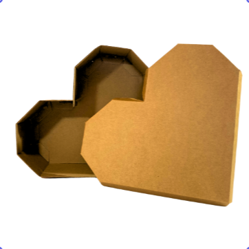 CAJA CORAZON GDE KFT (PAQ DE 10 PZAS)