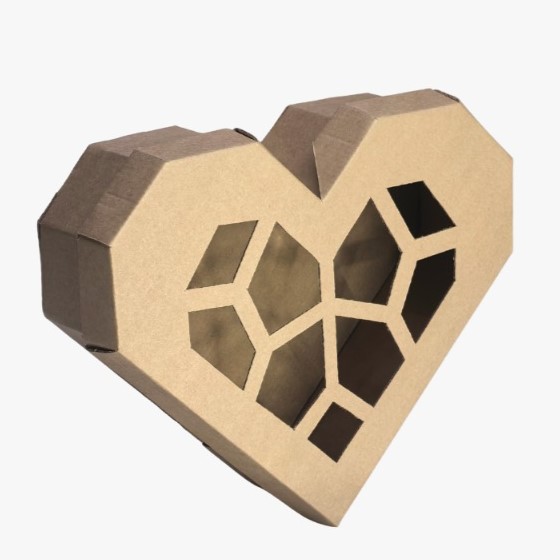 CAJA CORAZON CH KFT VENTANA (PAQ DE 10 PZAS)