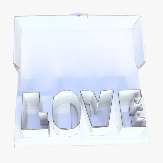 ESTUCHE LOVE BCO (PAQ DE 5 PZAS)