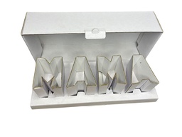 [CL0060] ESTUCHE MAMÁ BCO (PAQ DE 5 PZAS)
